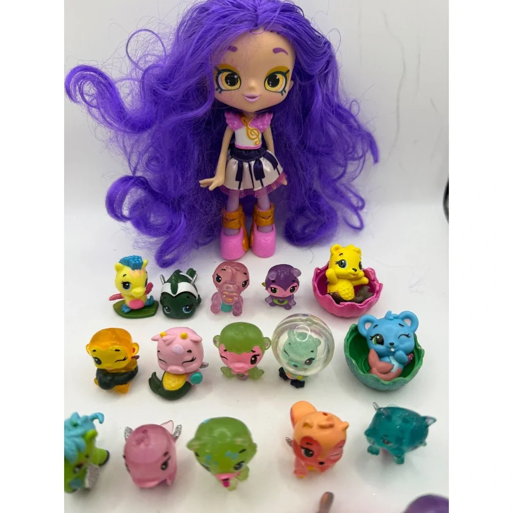 Hatchimals CollEGGtibles Lot of‎ 20 Figures and Shopkins Shoppies Doll